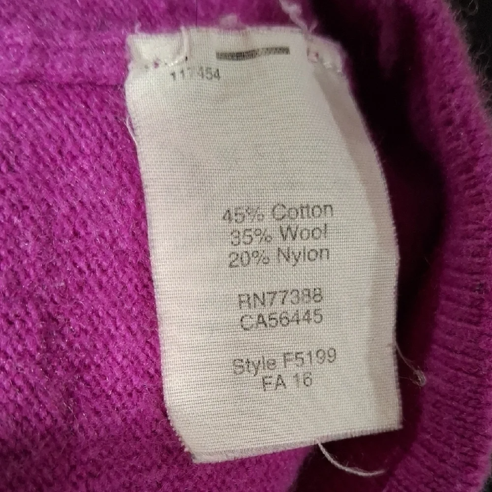J. Crew Women's Magenta Crew Neck Sweater Size XS